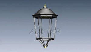 Lantern Hexagonal With PC Diffuser Classic Luminaire Urban Lighting LITORAL, RONDA Road Light