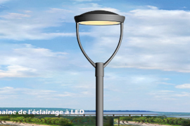Austar Ambar9 Lampadaire LED élégant et économique pour les villes